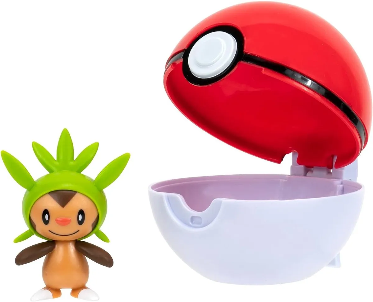 Pokémon Clip 'N' Go Chespin Speelfiguur - Multicolor