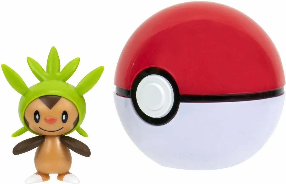 Pokémon Clip 'N' Go Chespin Speelfiguur - Multicolor
