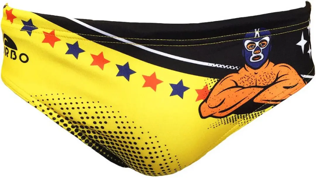 Turbo Luchadores Zwemslip Geel L Man