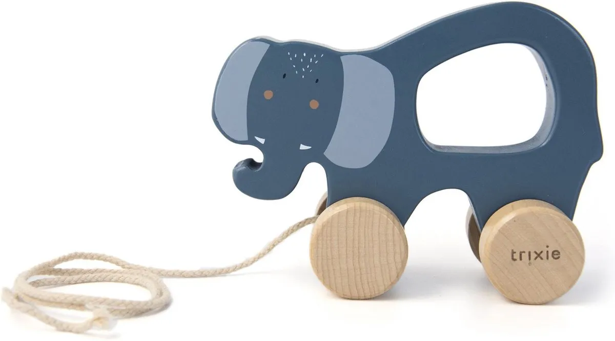 Trixie Houten Trekspeeltje Mr. Monkey - Bruin