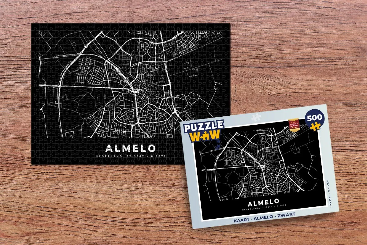 PuzzleWow Almelo Legpuzzel 500 Stuks - Multicolor