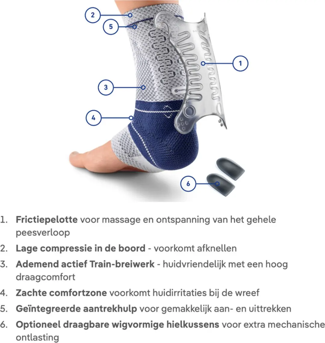 Bauerfeind AchilloTrain Achillespeesbrace - Maat 4 - Grijs - afbeelding 3 van 6
