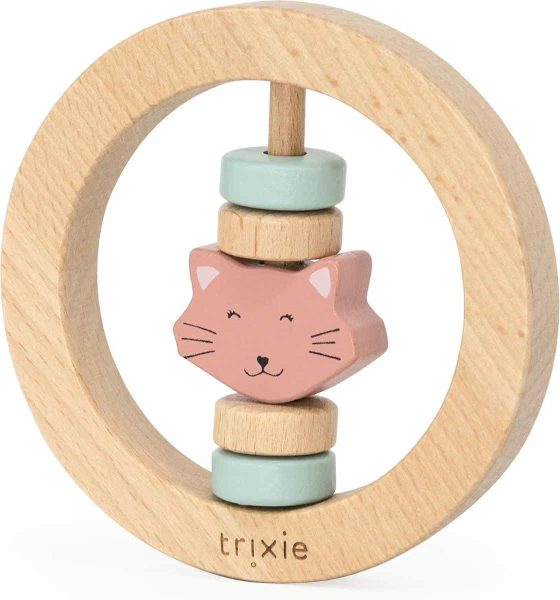 Trixie Houten Ronde Rammelaar Mrs. Cat