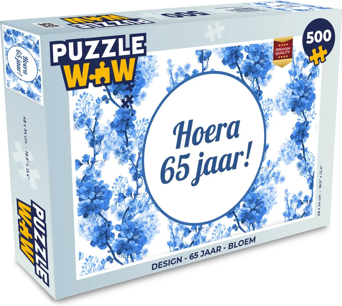 PuzzleWow Legpuzzel 500 Stuks Bloem
