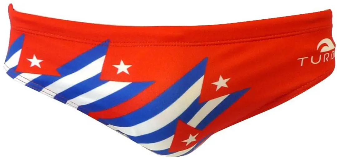 Turbo Cuba Stars Zwemslip Rood 2XL Man