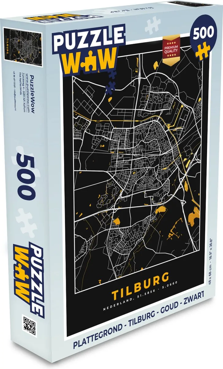 PuzzleWow Tilburg Legpuzzel 500 Stuks