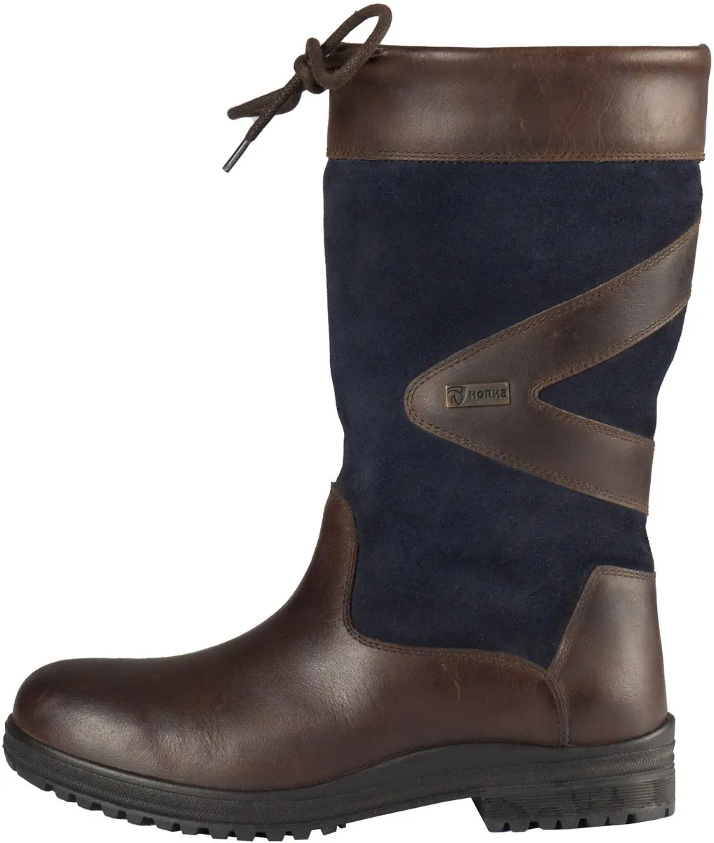 Horka Outdoorlaars Greenwich Wijd Blue 37 - Waterproof Leather and Suede Outdoor Boot