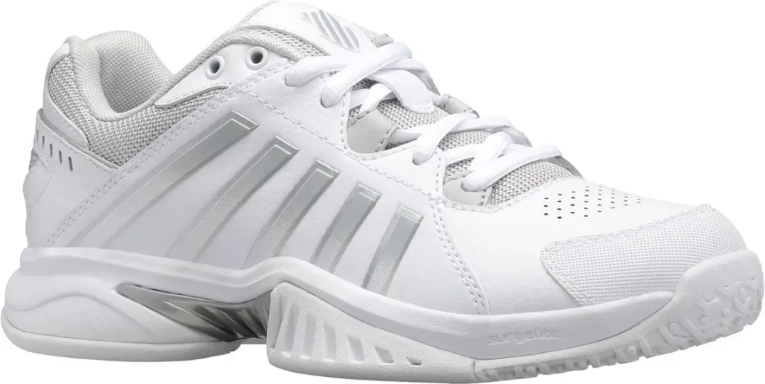 K-Swiss Receiver V Omni Dames Tennisschoen - Wit/Zilver - afbeelding 6 van 6