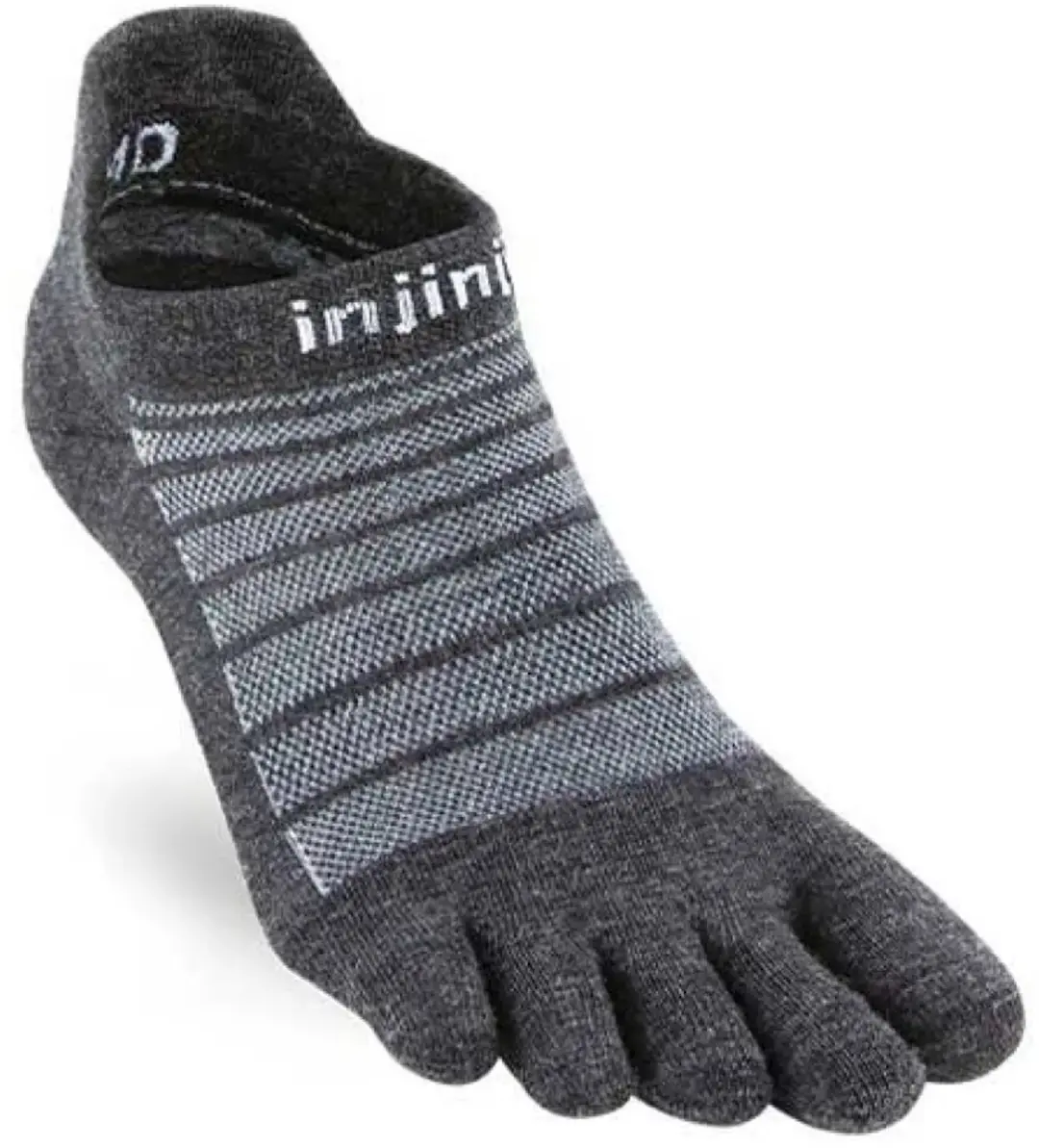 Injinji Lightweight No-Show Wool Teensokken - Grijs - afbeelding 5 van 5