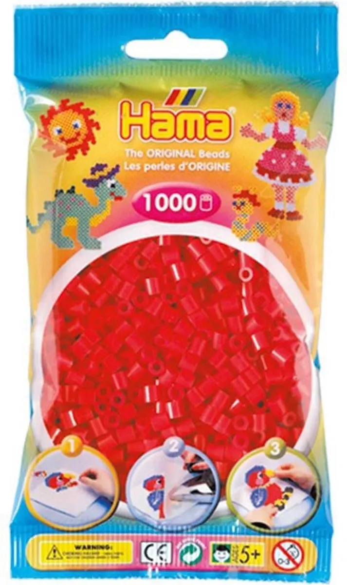 Hama Kerst Strijkkralen Set - 3 Figuren met 3 Kleuren