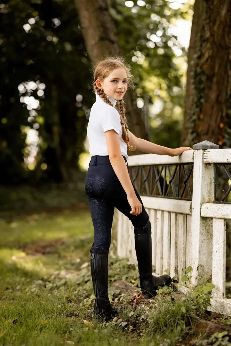 Horze Dea Kinder Fullseat Rijlegging - Dark Navy - afbeelding 4 van 6