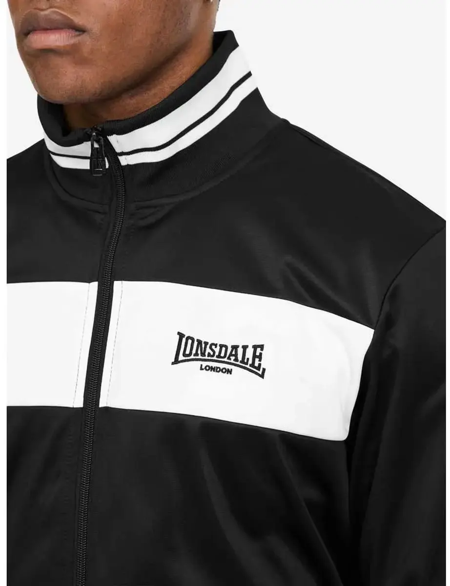 Lonsdale Meols Sweatshirt Met Rits - Zwart XL - afbeelding 4 van 4