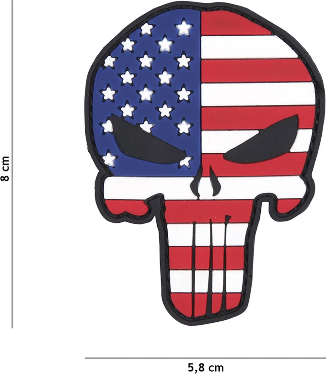 101 Inc Embleem 3D Punisher USA 19082