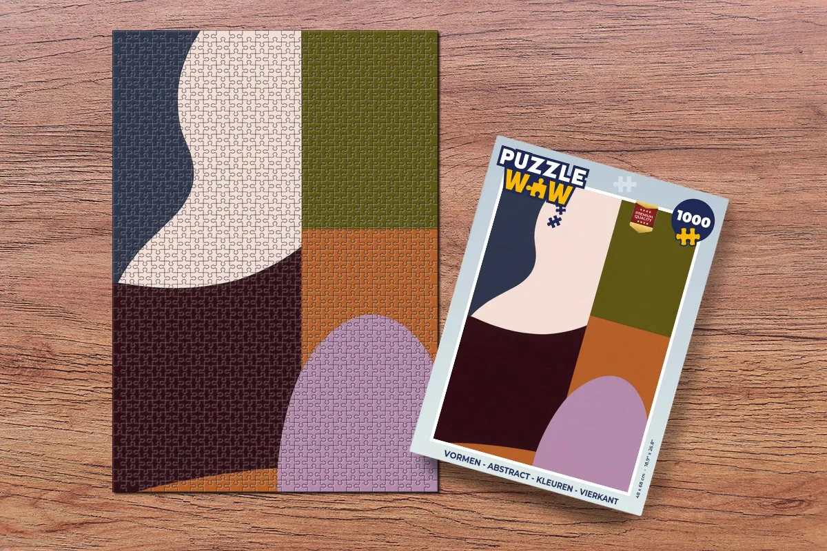 PuzzleWow Abstract Vormen Legpuzzel 1000 Stuks