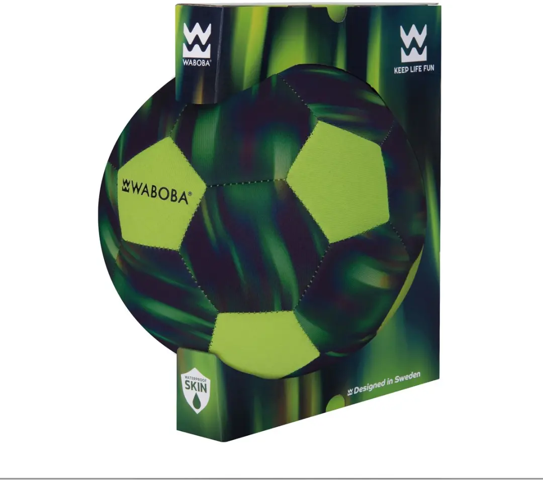 Waboba Neopreen Beach Voetbal Maat 5 Groen/Oranje