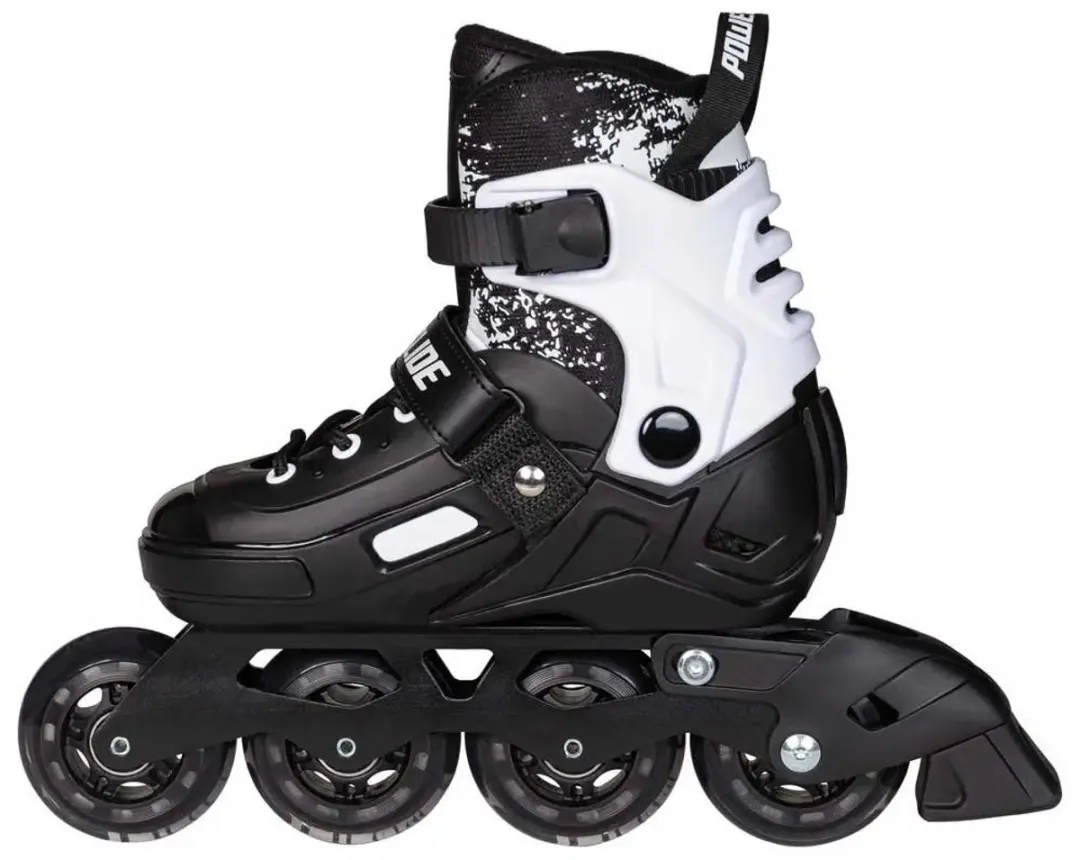 Powerslide Khaan Magic Junior Skeelers - Verstelbaar - Zwart/Wit - afbeelding 5 van 6
