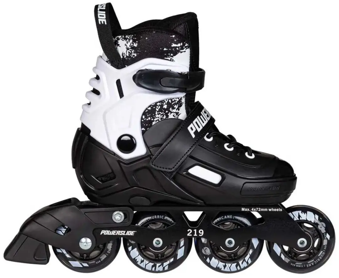 Powerslide Khaan Magic Junior Skeelers - Verstelbaar - Zwart/Wit - afbeelding 4 van 6