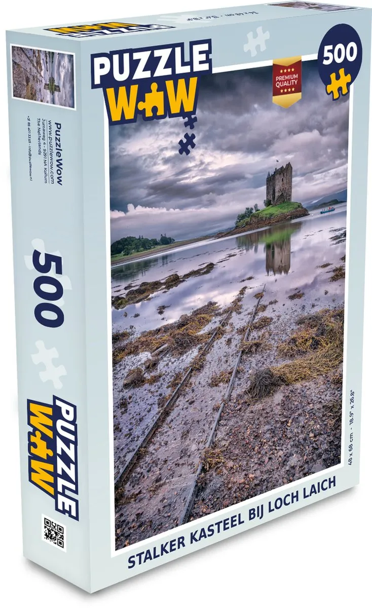 PuzzleWow Stalker Kasteel bij Loch Laich Legpuzzel 500 Stuks