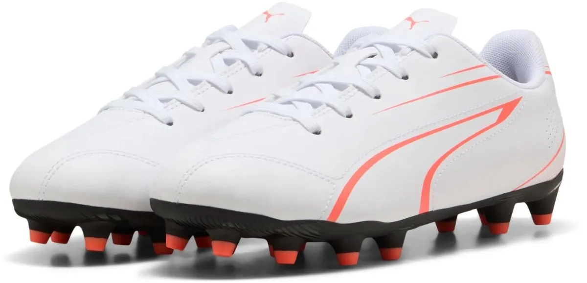 PUMA Vitoria Junior Voetbalschoenen FG/AG - Rood - Maat 5