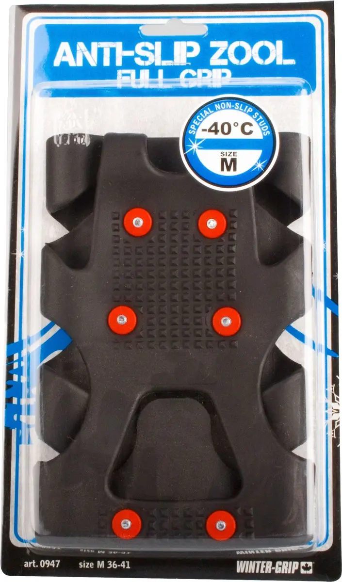 Winter-grip Antislip Crampons - Zwart - afbeelding 5 van 6