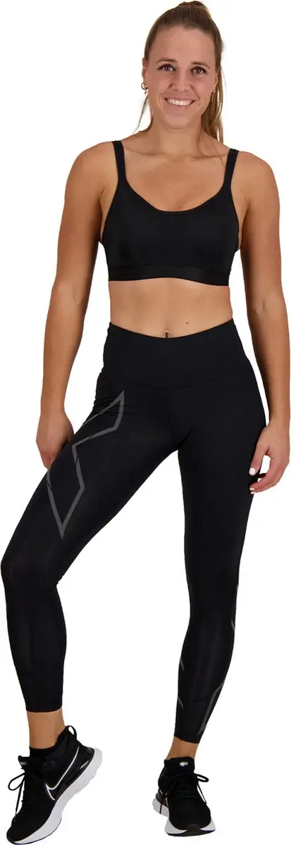 2XU Light Speed Mid-Rise Compressie Panty Dames - Zwart - afbeelding 4 van 6