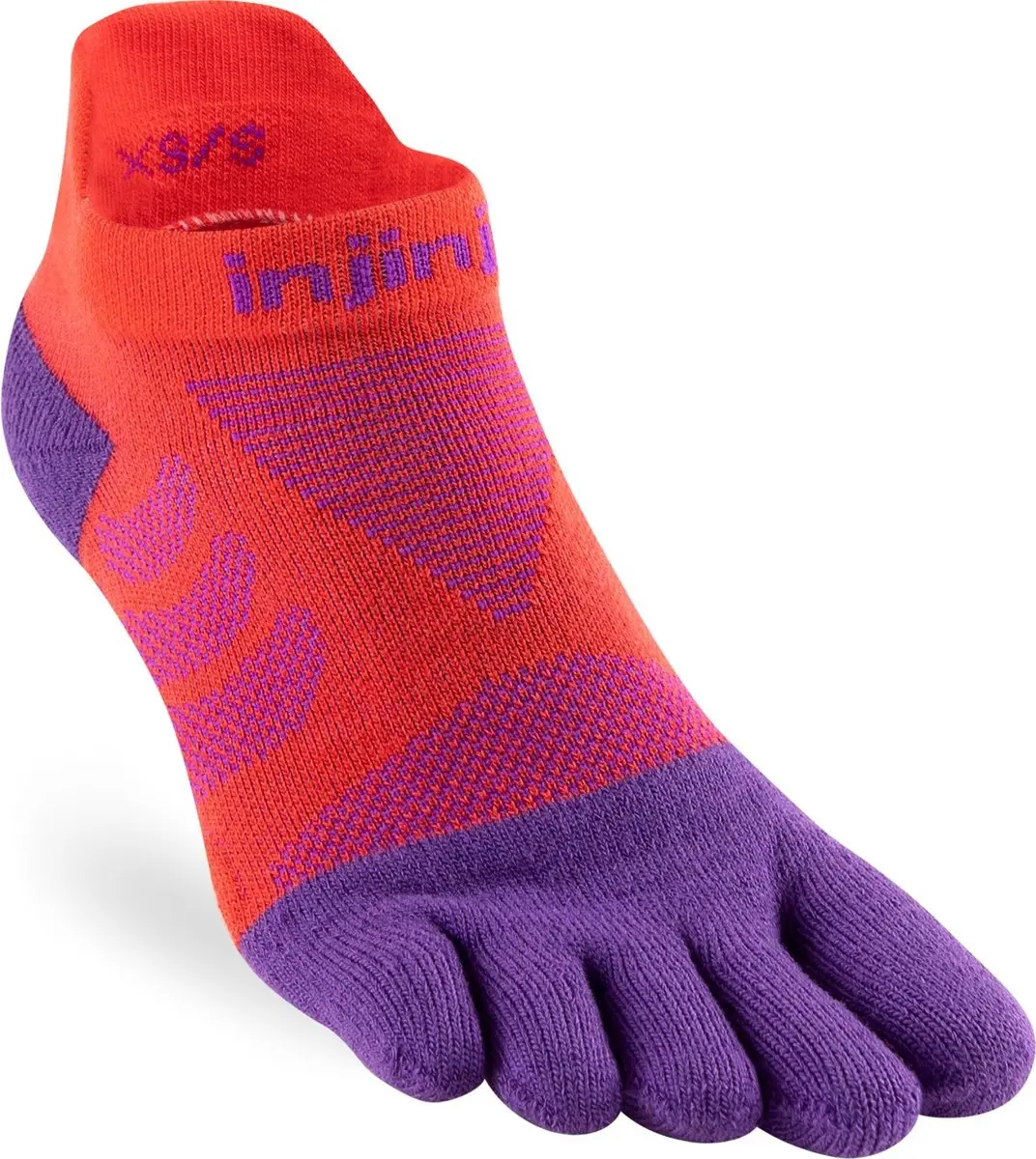 Injinji Ultra Run No-Show Dames Sokken - Razzmatazz - afbeelding 2 van 2