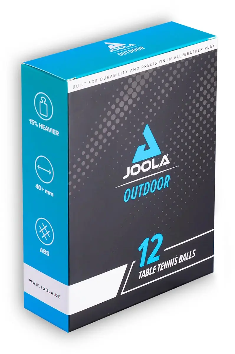 Joola Tafeltennis/Pingpongballen voor Buiten Set 12 Ballen Outdoor Verzwaard TT-