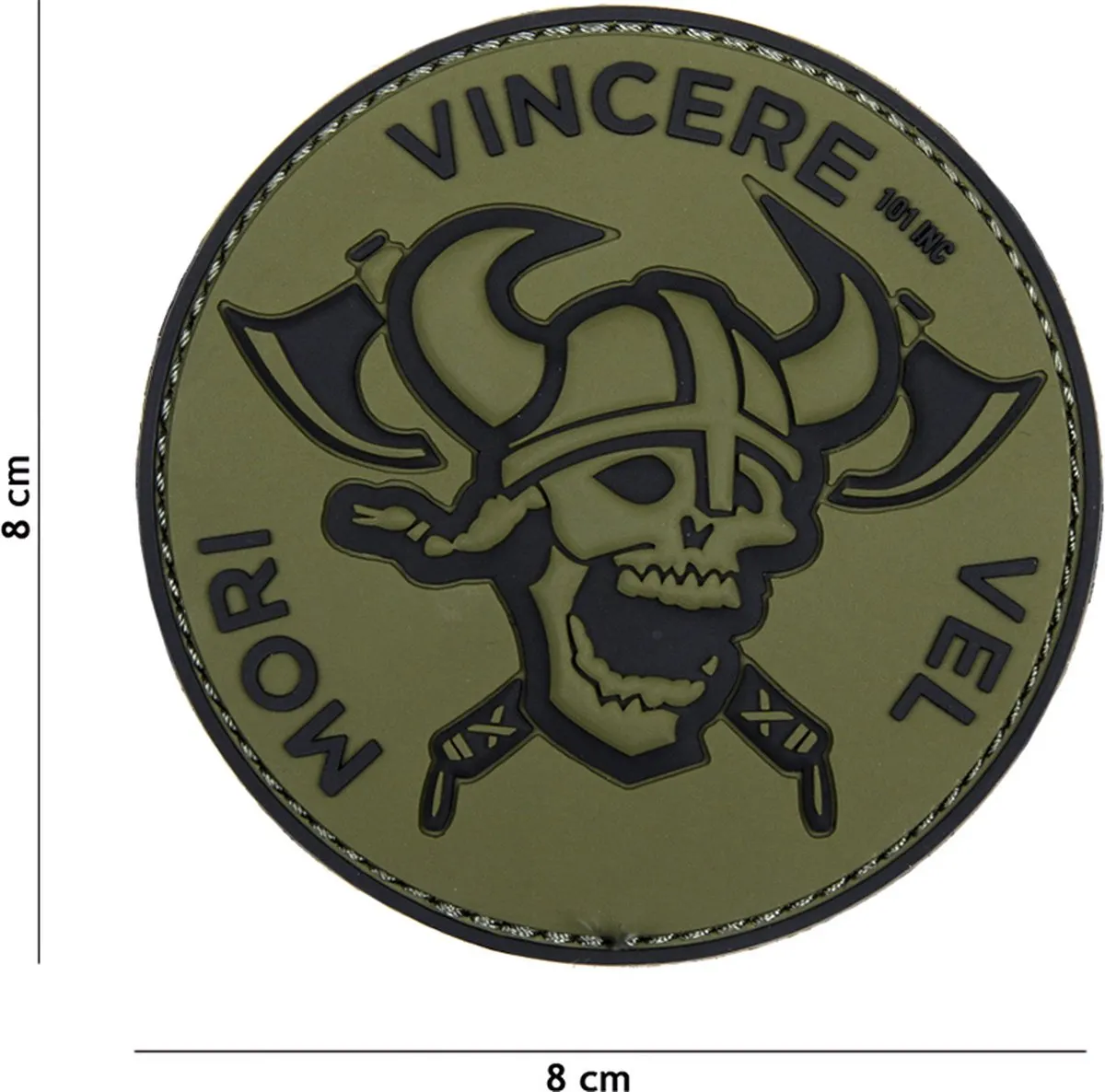 101 Inc Embleem 3D Mori Vincere Vel Groen