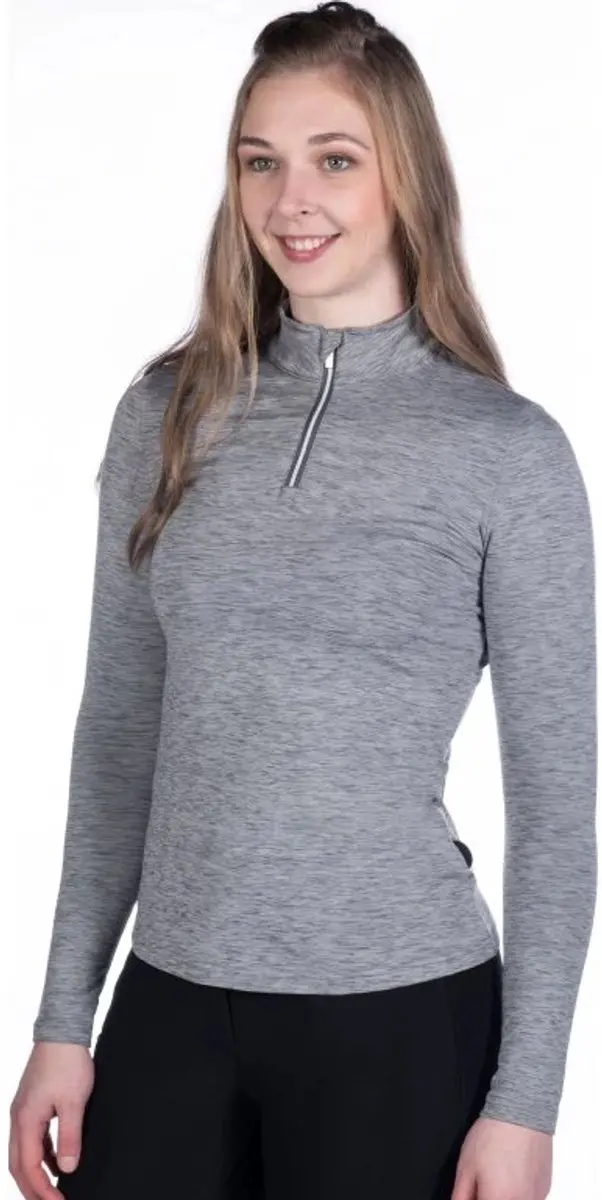 HKM- Trainings shirt lange mouw-grijs-maat xxl