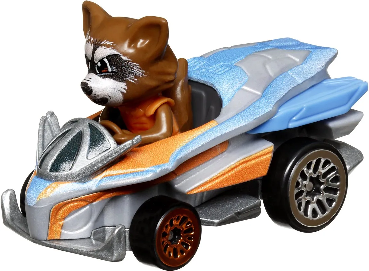 Hot Wheels Guardians of the Galaxy Rocket Racoon Raceauto 1:64 - Meerkleurig