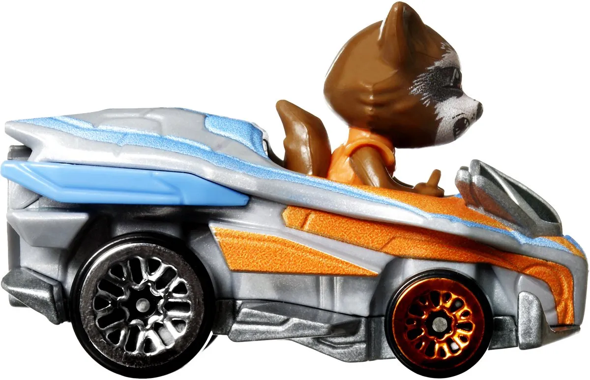 Hot Wheels Guardians of the Galaxy Rocket Racoon Raceauto 1:64 - Meerkleurig