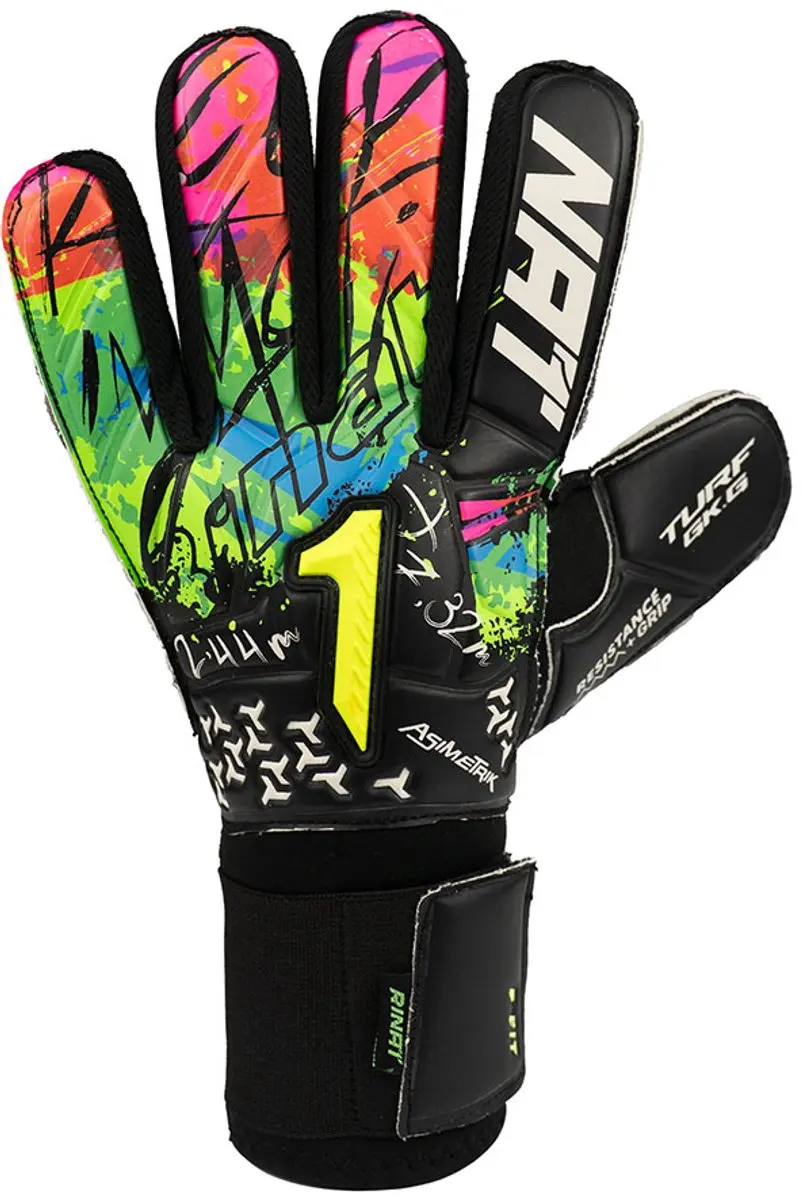 Rinat Asimetrik Turf Keepershandschoenen - Zwart 10 - afbeelding 2 van 6