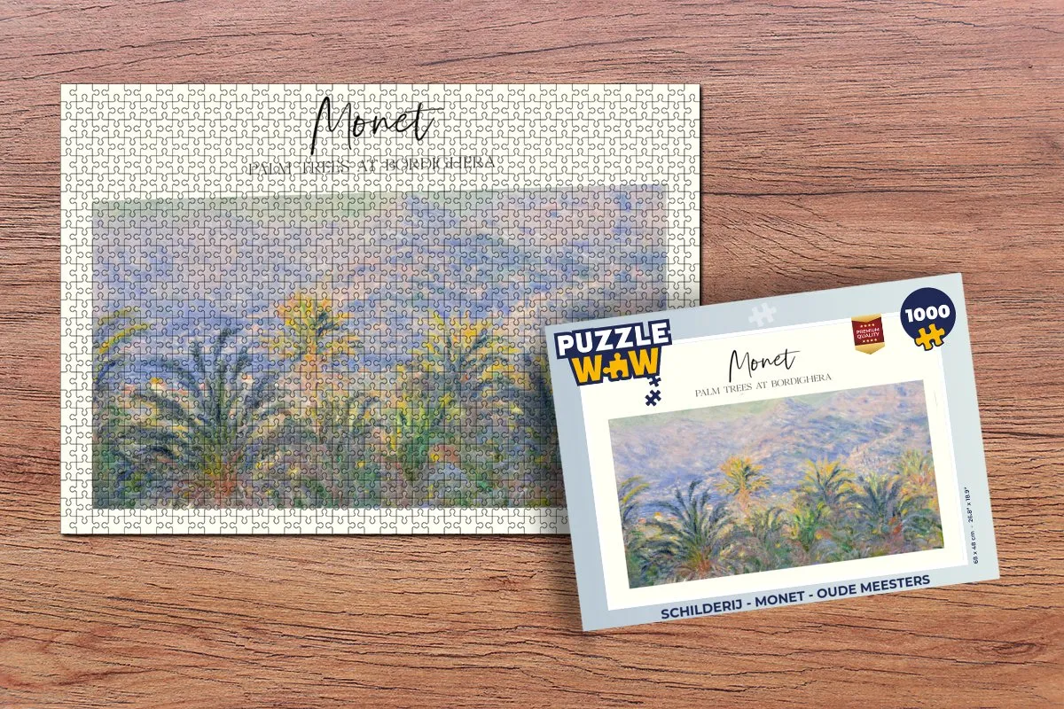 PuzzleWow Monet Oude Meesters Legpuzzel 1000 Stuks - Multicolor