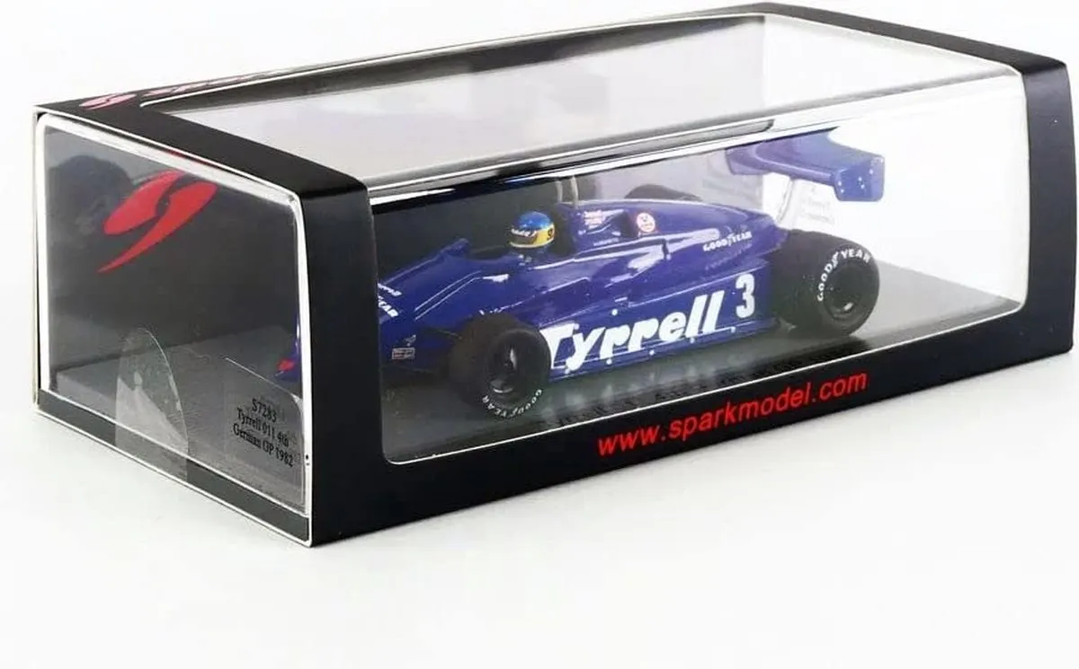Formule 1 Tyrrell 011 1982 - 1:43 Modelauto - Blauw