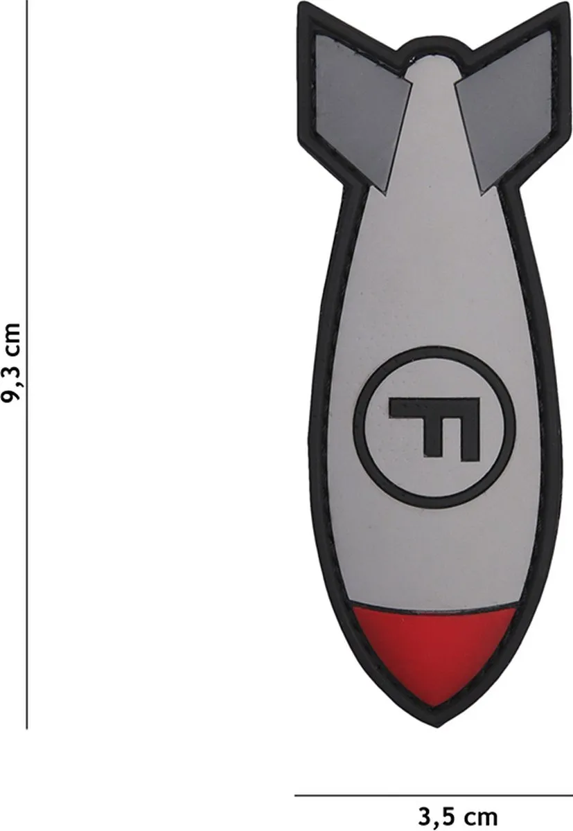 101 Inc Embleem 3D PVC F. Bom Wit
