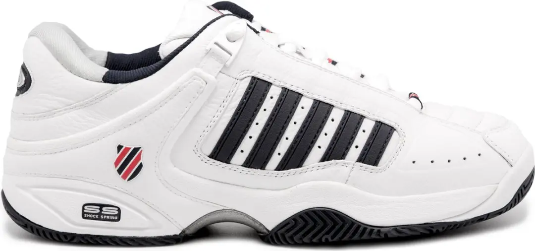 K-Swiss Defier RS Tennisschoenen - White/Dress Blues/Fiery Red - afbeelding 6 van 6