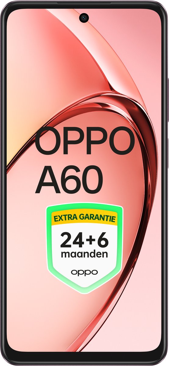 OPPO A60 5G 4+128 - Black Red - Extra Garantie 24+6 Maanden!