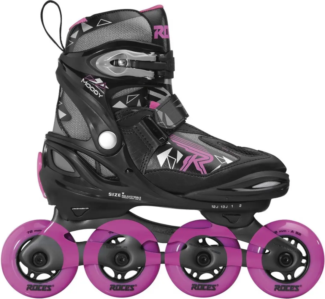Roces - Inlineskates - Verstelbaar - 30-35 - Kinderen - Zwart/grijs/paars