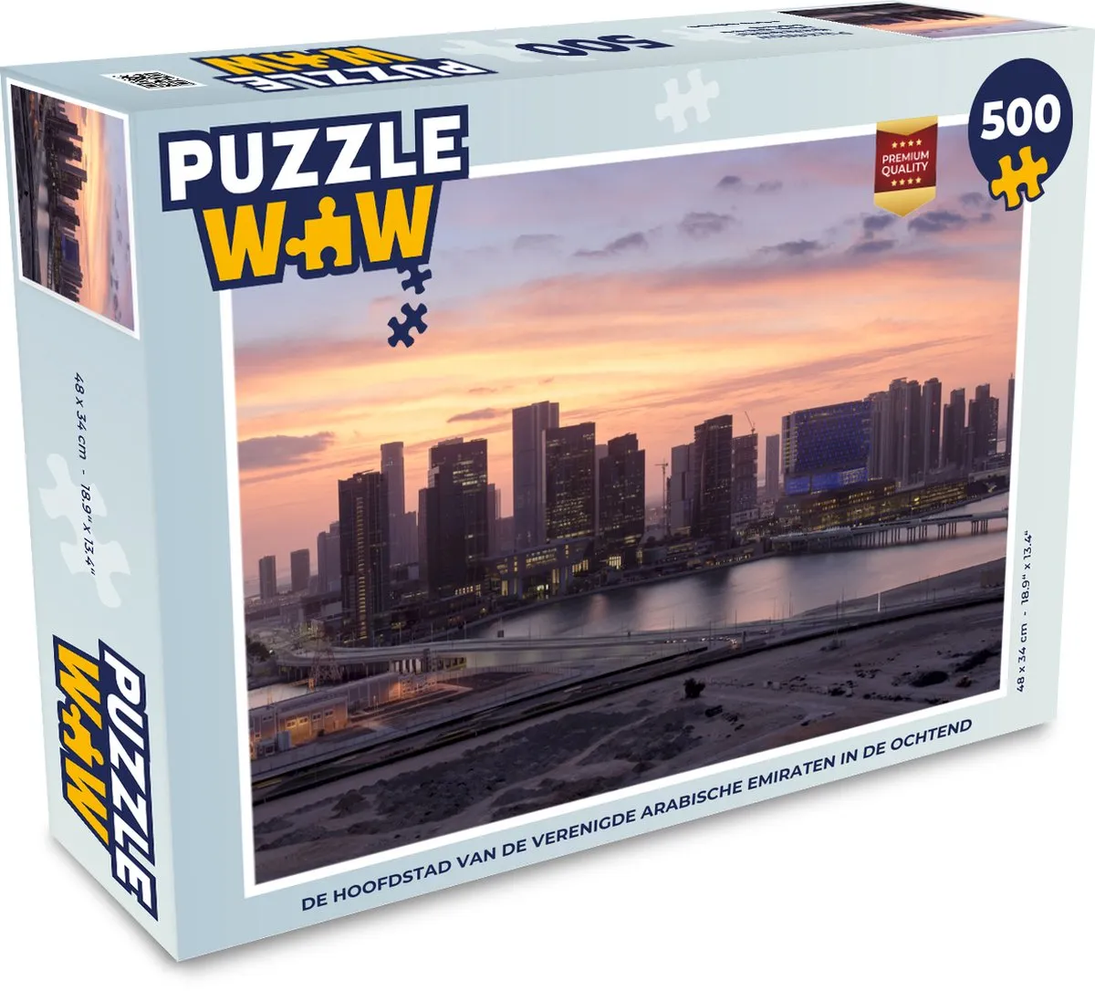 PuzzleWow Legpuzzel Hoofdstad VAE 500 Stuks