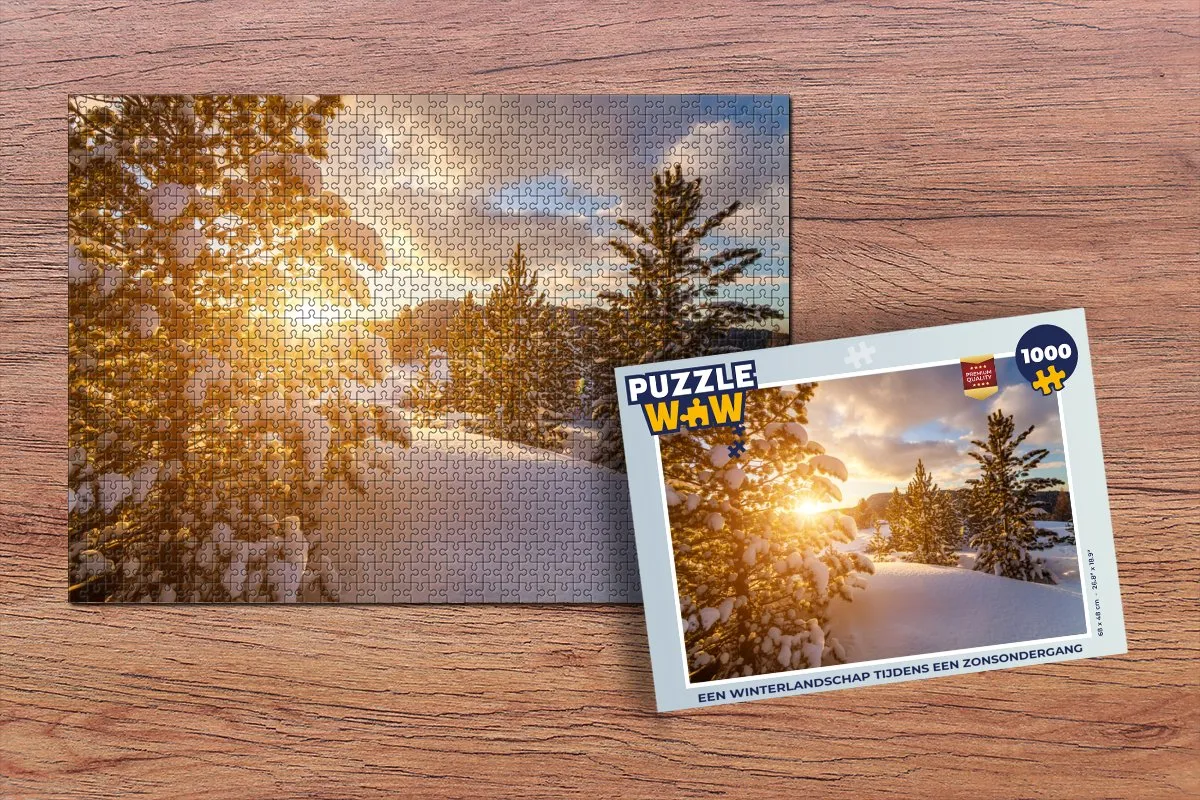 PuzzleWow Winterlandschap Puzzel 1000 Stuks