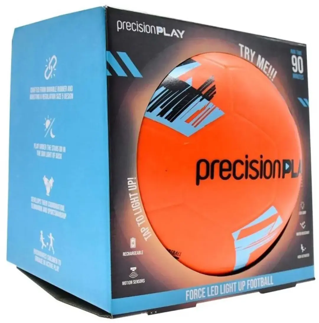 Precision PLAY Force LED Voetbal - Maat 5 - Oranje - afbeelding 2 van 6