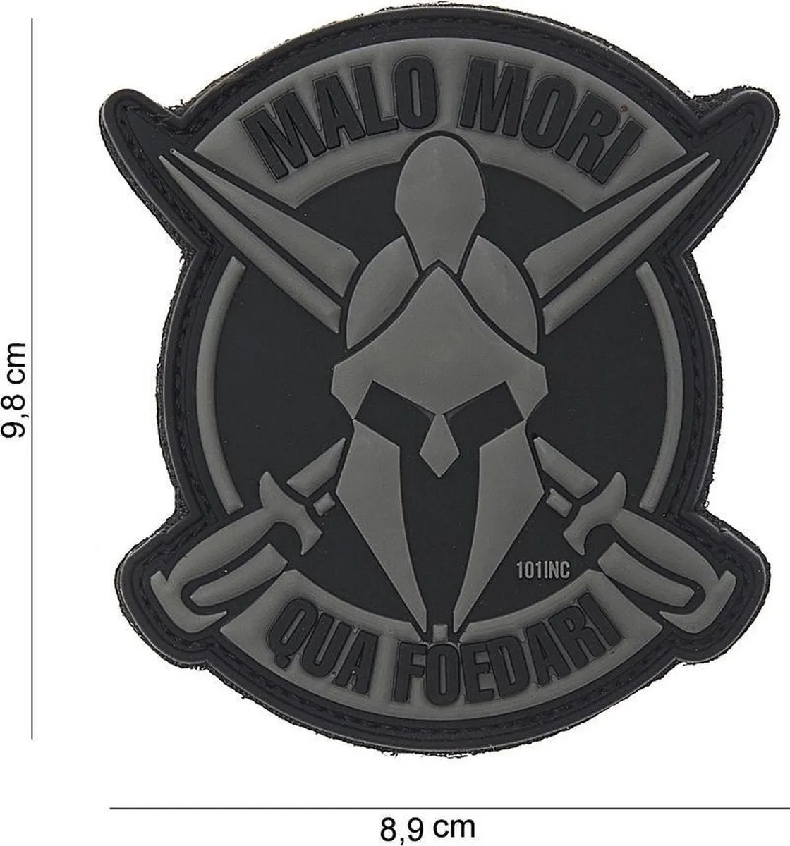 101 Inc Embleem 3D PVC Malo Mori Grijs