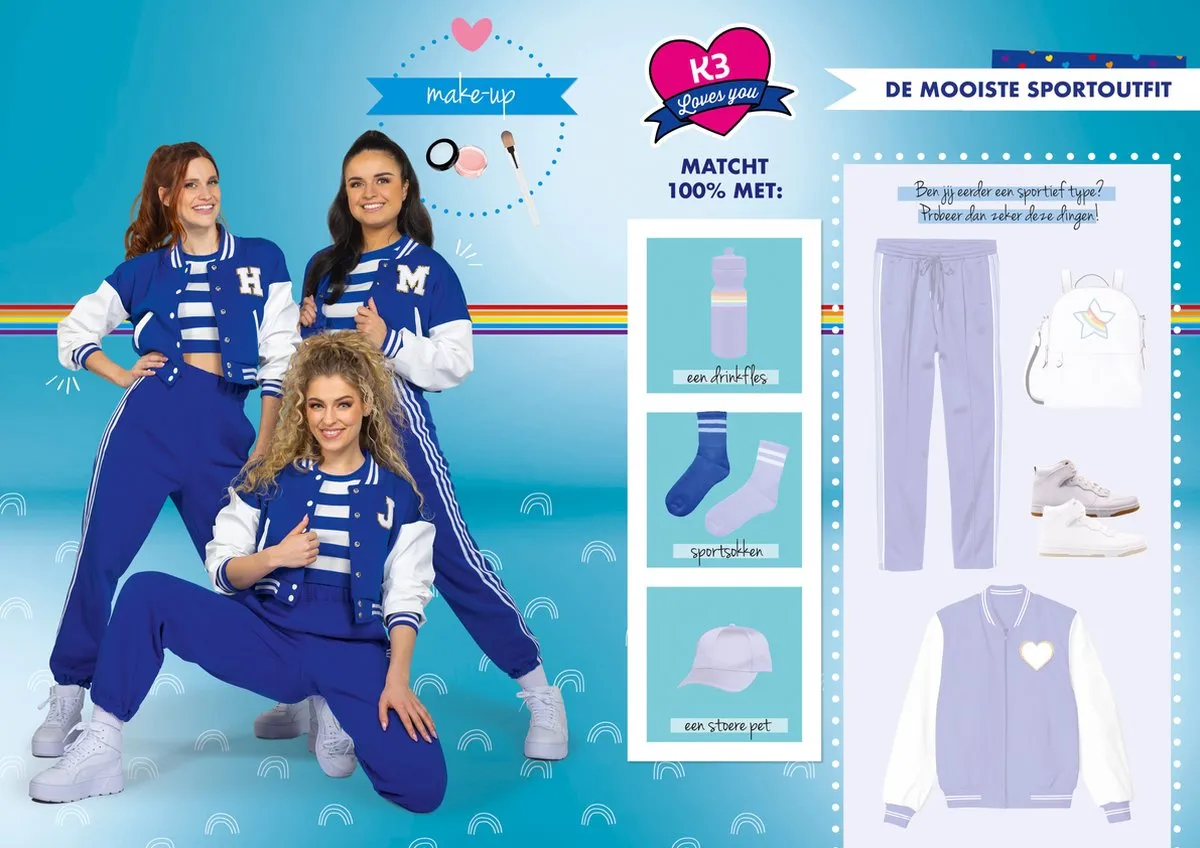 K3 Outfit Stickerboek - Multicolor