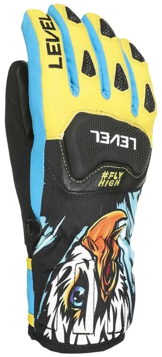 Level Race Handschoenen Geel S Kinderen