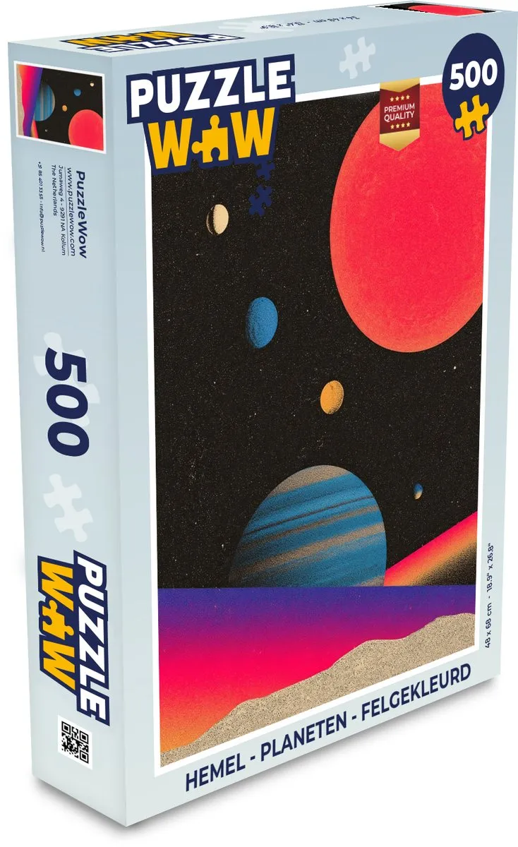 PuzzleWow Hemel Planeten Legpuzzel 500 Stuks