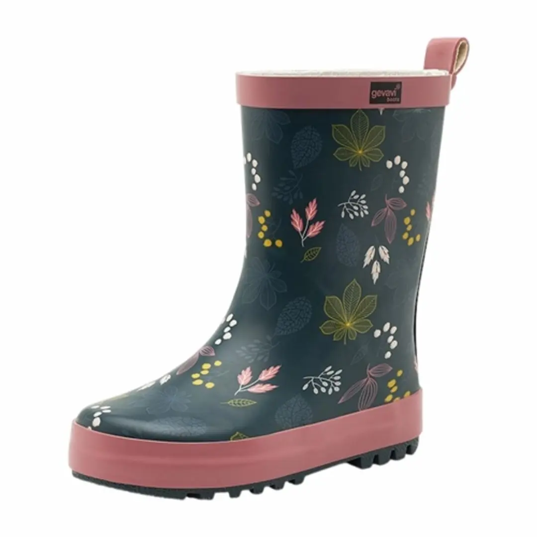 Regenlaars Gevavi Girls Fleur Blauw-Schoenmaat 31