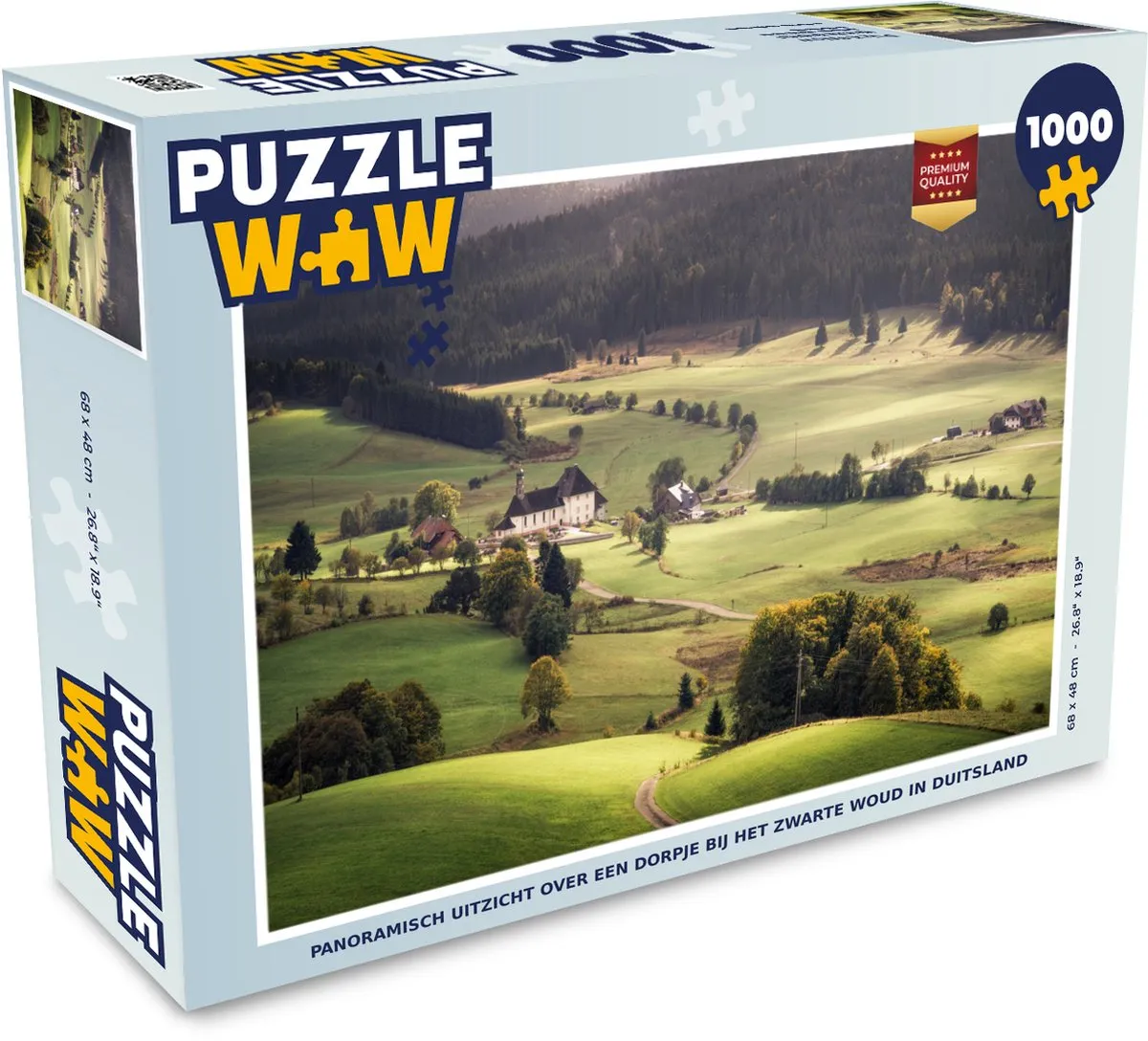 PuzzleWow Panoramisch uitzicht Zwarte Woud