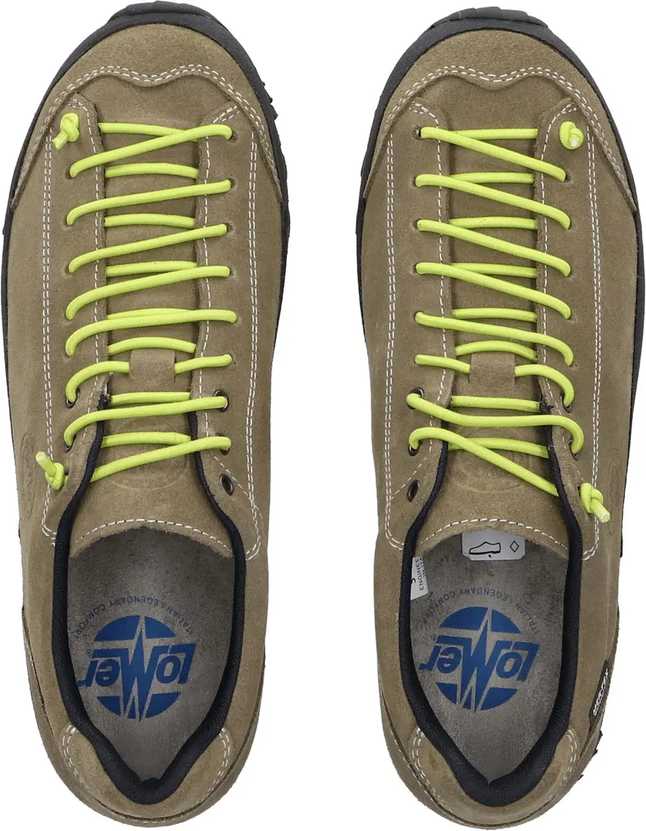 Lomer Bio Naturale Low MTX Wandelschoenen - Truffle/Lime - afbeelding 6 van 6