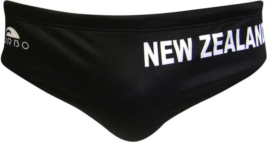 Turbo New Zealand Zwemslip Zwart M Man