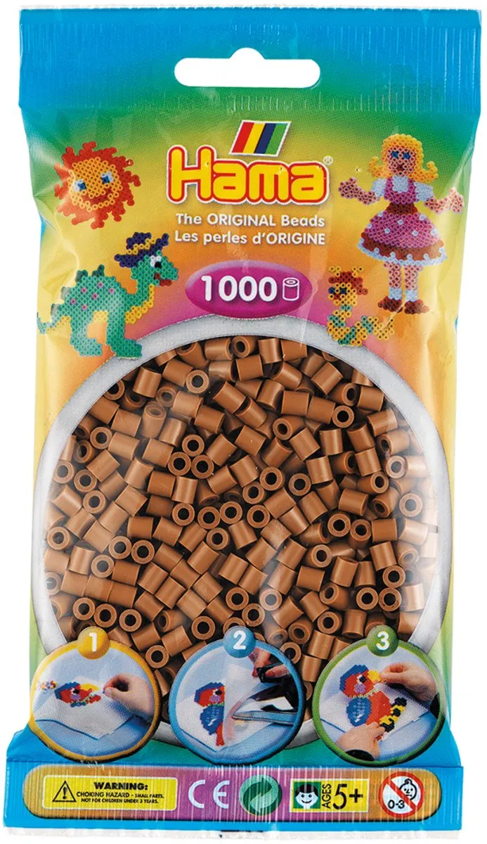 Hama Strijkkralen Bruin 1000 Stuks